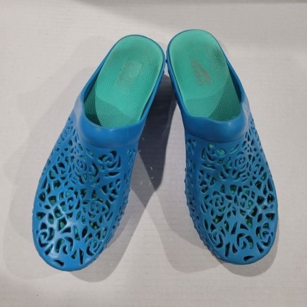 Dansko Pippa Laser Cut Jelly Clogs Size 40 - Picture 3 of 10